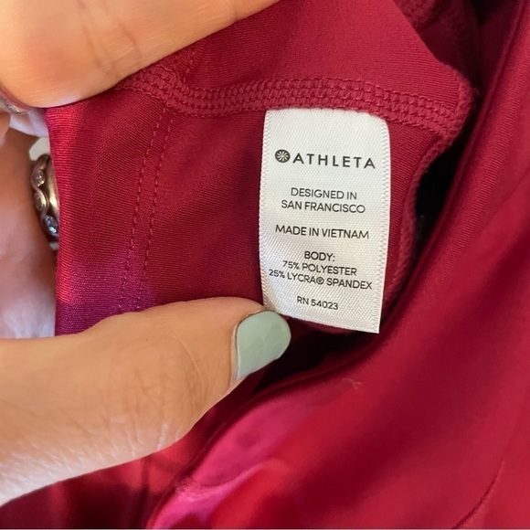 Athleta Run Free 7/8 Rose Verbena Leggings - Picture 11 of 13